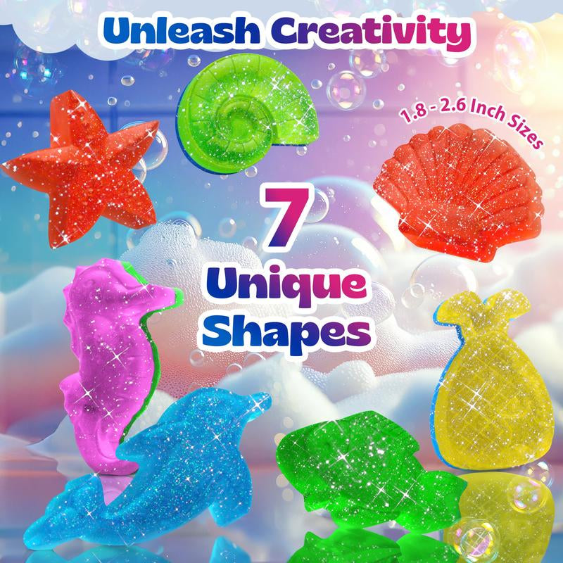 Pinwheel Crafts DIY Soap Making Kit - 16 Custom Soaps in 7 Unique Sea Life Shapes - Fun for Kids & Adults - Includes Molds, Scents & Colors - Gift for Kids Ages 6-12