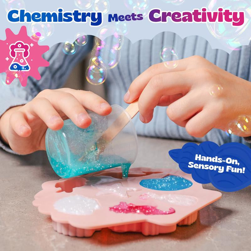 Pinwheel Crafts DIY Soap Making Kit - 16 Custom Soaps in 7 Unique Sea Life Shapes - Fun for Kids & Adults - Includes Molds, Scents & Colors - Gift for Kids Ages 6-12