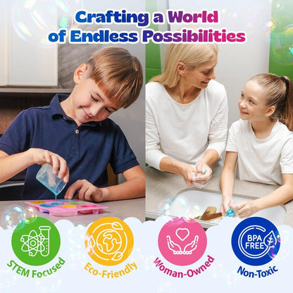 Pinwheel Crafts DIY Soap Making Kit - 16 Custom Soaps in 7 Unique Sea Life Shapes - Fun for Kids & Adults - Includes Molds, Scents & Colors - Gift for Kids Ages 6-12