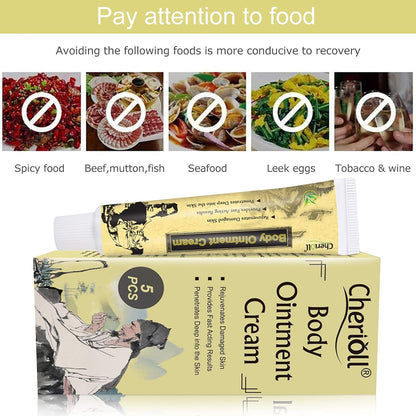 Moisturising Cream, Ointment Cream, Healing Cream, Moisturising Cream, Body Cream for Dry, Uncomfortable Skin 5PCS